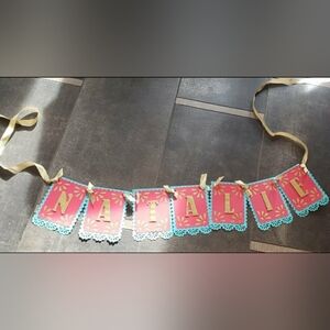 Custom made "Natalie" banner Alena of Avelor Themed